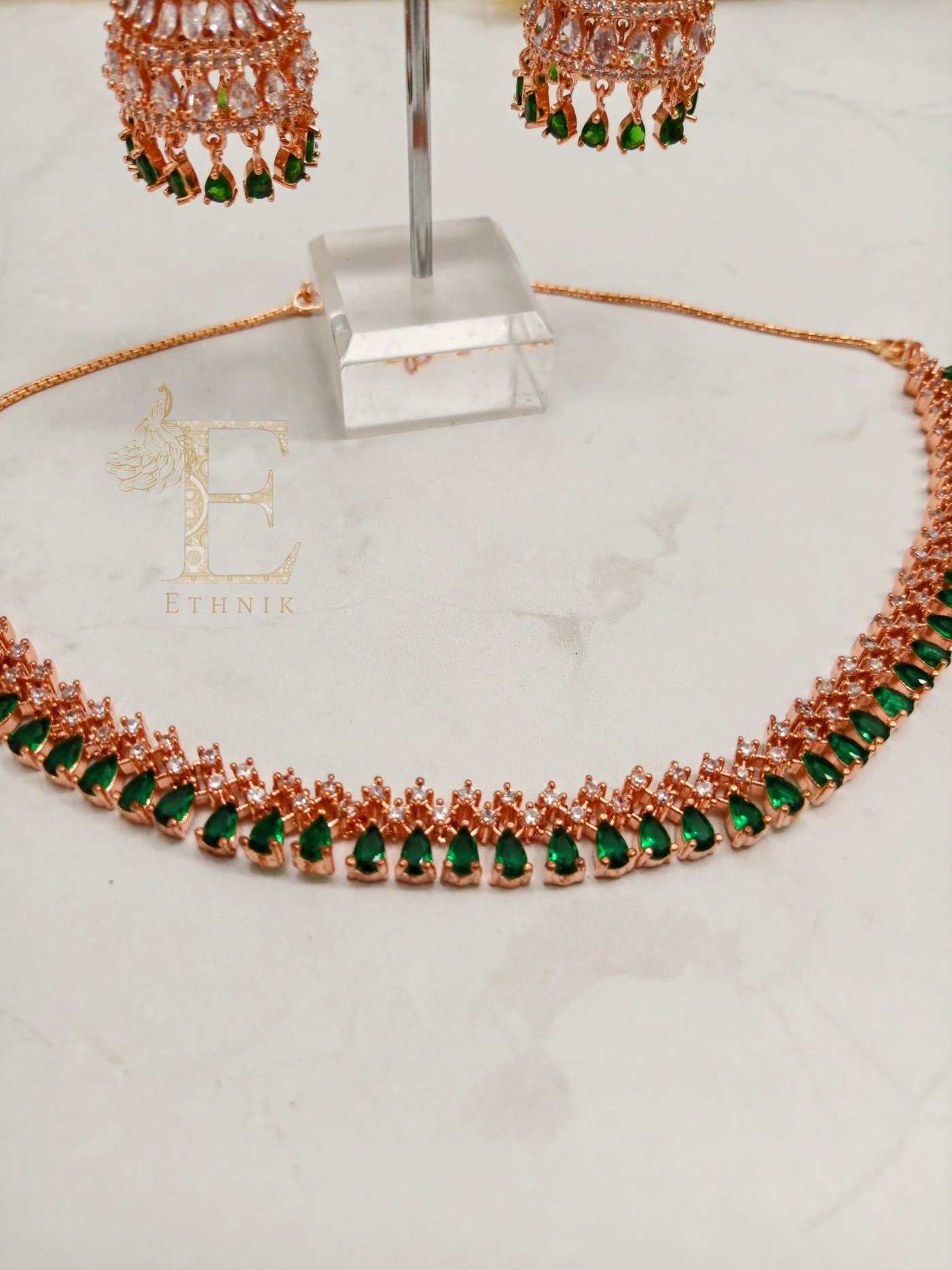 Dholida - Emerald Rose Gold